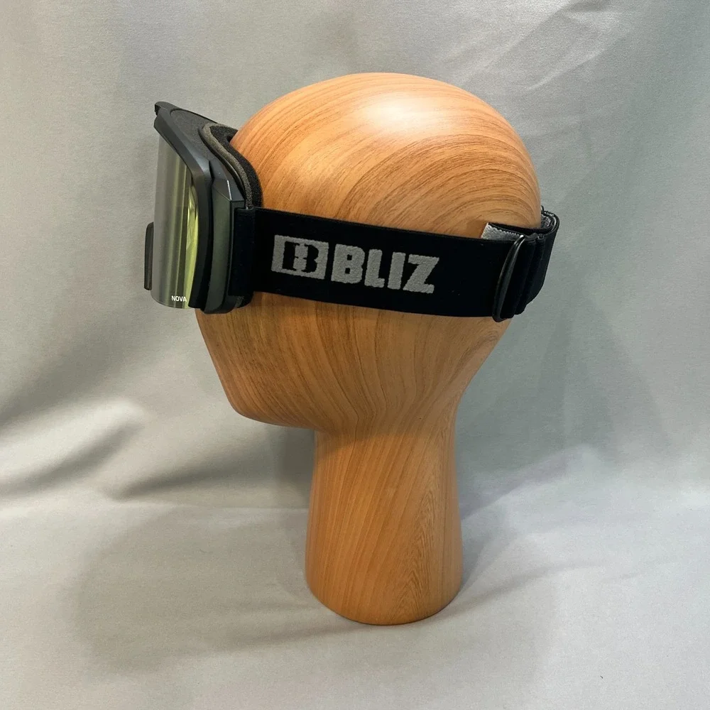 Bliz Nova Unisex Black Frame And Golden Lens Protective Sports Gear Ski Goggles